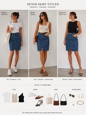 Levi’s 701 Dark Wash Denim Midi Skirt Front Slit High Rise W30